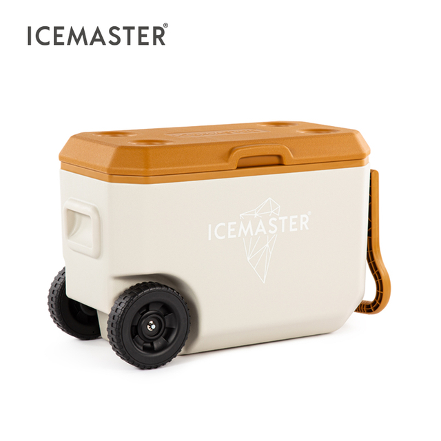 Boîte de glacière de boisson de boîte de glacière de transport facile mobile de 38L avec des roues