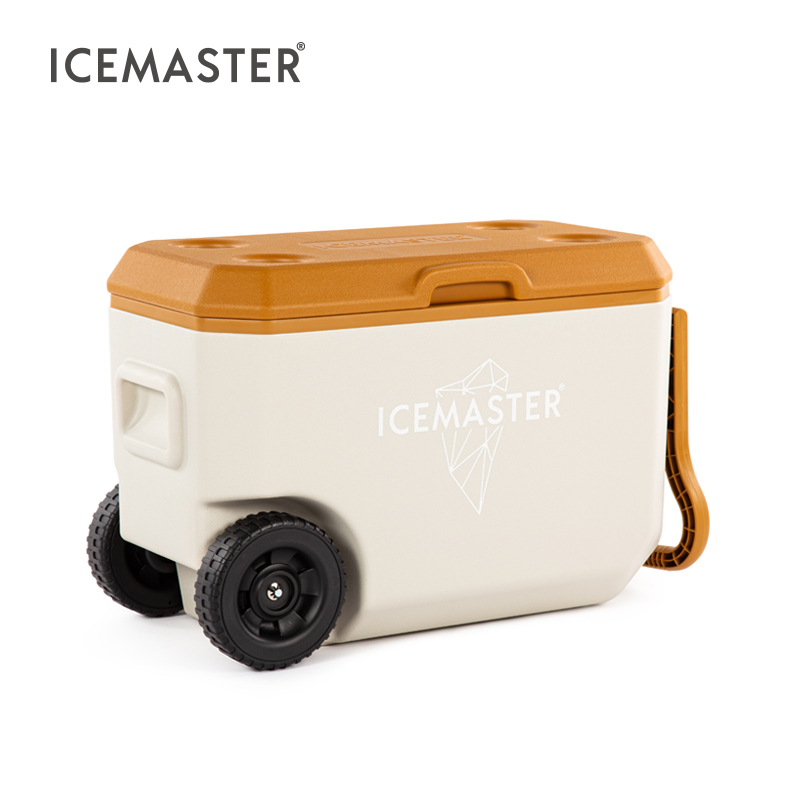 Boîte de glacière de boisson de boîte de glacière de transport facile mobile de 38L avec des roues