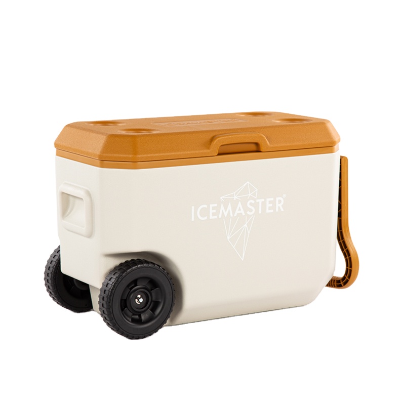 Boîte de glacière de boisson de boîte de glacière de transport facile mobile de 38L avec des roues